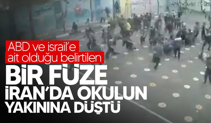 İran’da okul yakınında füze patladı!