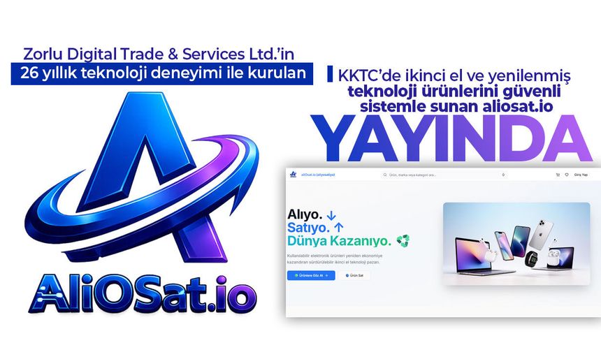 KKTC’de yeni nesil teknoloji pazaryeri: aliosat.io yayında!