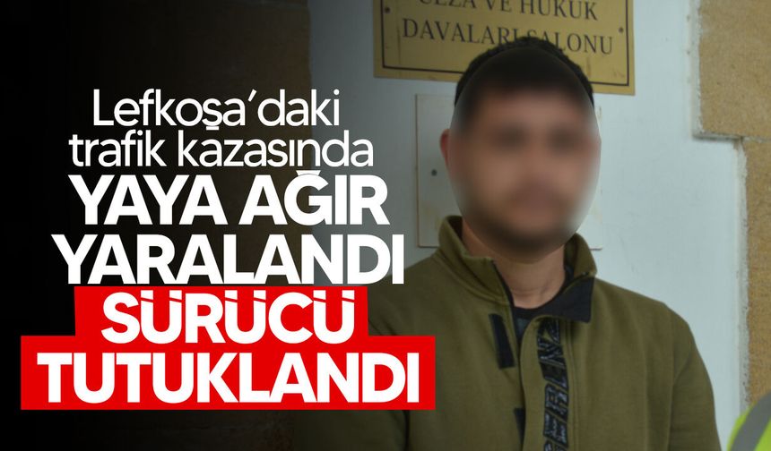 Lefkoşa'da kazaya neden olan sürücü mahkemeye çıkarıldı!