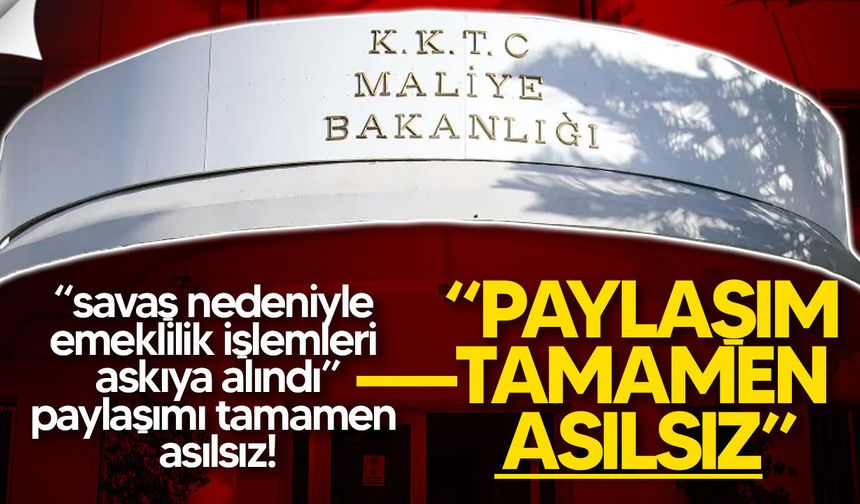 Maliye Bakanlığ: "Sahte görselle ilgili hukuki süreç başlatıldı"