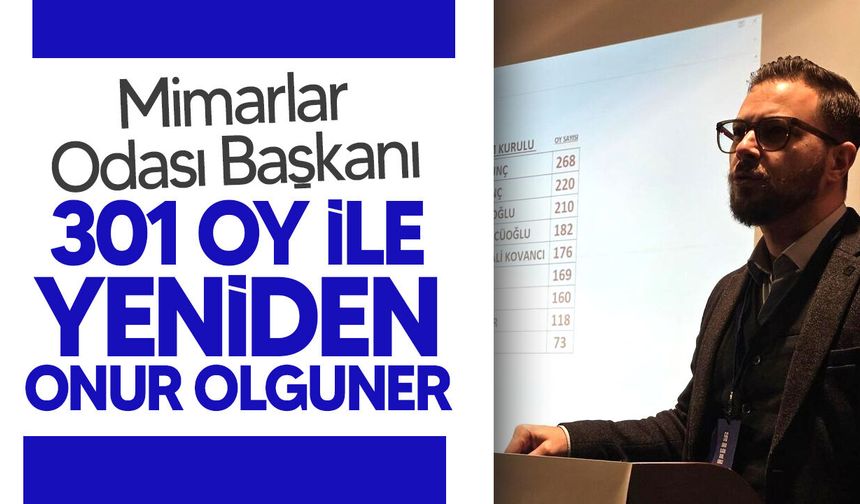 Mimarlar Odası Başkanı yeniden Onur Olguner