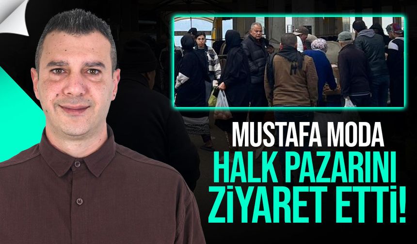 Mustafa Moda’dan Lefkoşa Halk Pazarı’na Ziyaret
