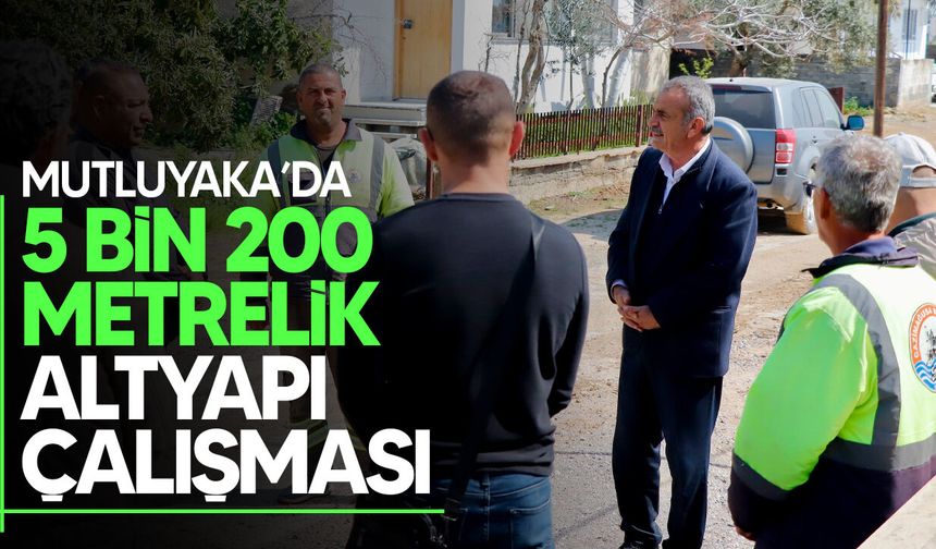 Mutluyaka’da 5 Bin 200 Metrelik Su Hattı Döşendi