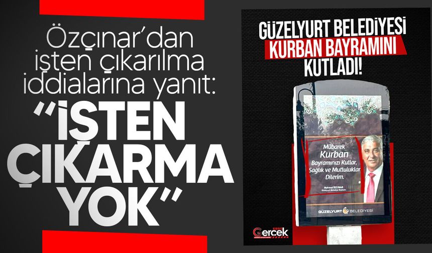 Özçınar’dan afiş iddialarına yanıt!