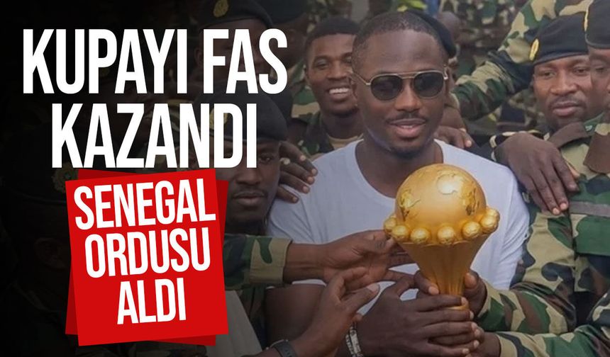 Şampiyonluk Fas’a verildi, Senegal kupayı askerlere teslim etti