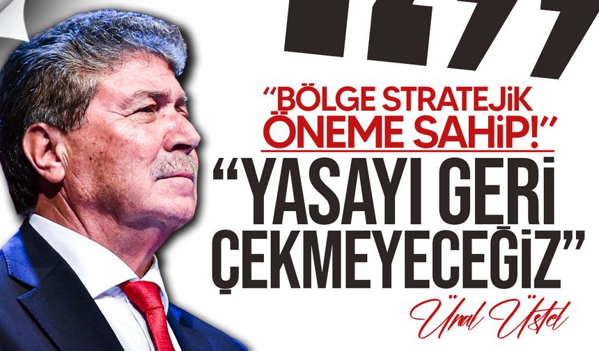 Üstel: "Alçak orman arazileri yasasını geçireceğiz"