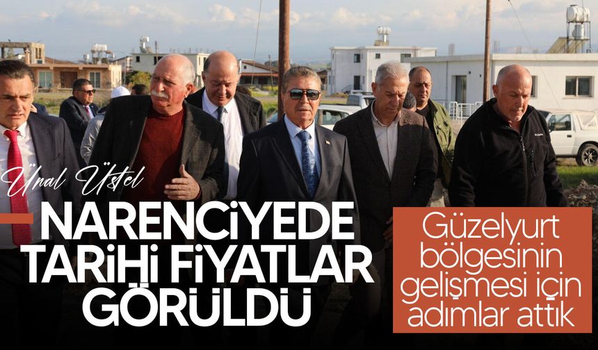 Üstel, Şahinler köyündeki kırsal kesim arsaları bölgesini ziyaret etti!