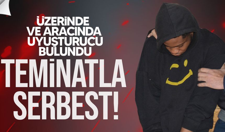 Yasaklı madde zanlısı teminata bağlandı!