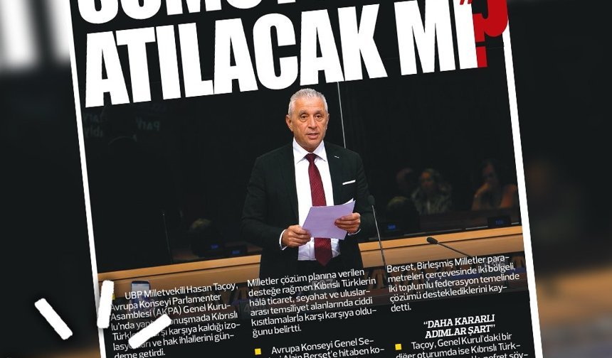 25 NİSAN 2026 KIBRIS GERÇEK MANŞET