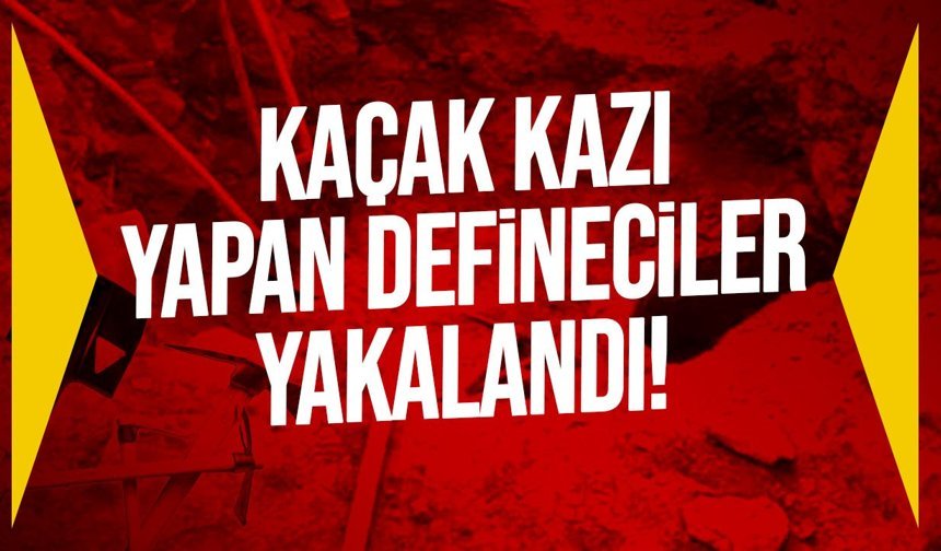 Çatalköy’de kaçak kazı operasyonu