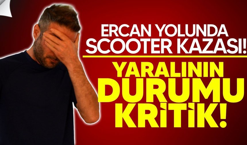 Ercan yolunda scooter kazası: Sürücü 8 gün tutuklu