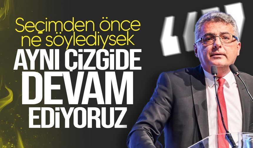 Erhürman: "Aynı çizgide kararlılıkla devam ediyoruz"