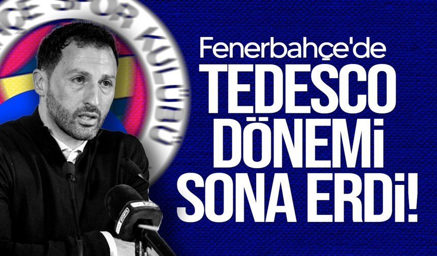 Fenerbahçe Domenico Tedesco ile yolların ayrıldığını duyurdu