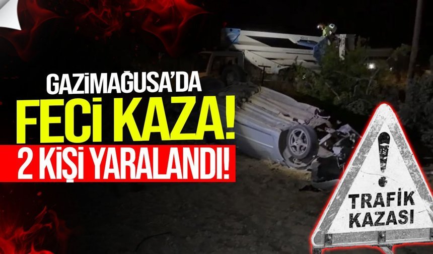 Gazimağusa-Lefkoşa yolunda kaza: 2 yaralı