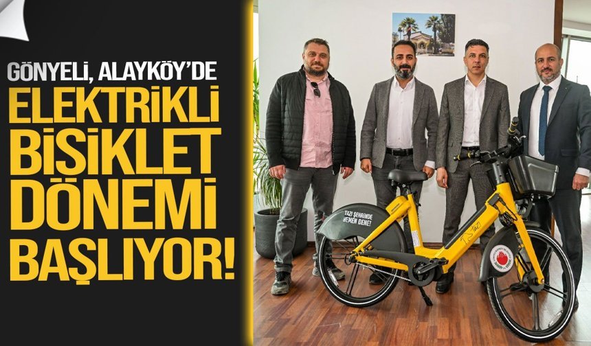 Gönyeli-Alayköy’de elektrikli bisiklet dönemi başlıyor