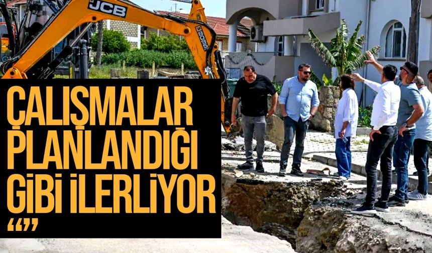 Gönyeli-Alayköy’de kanalizasyon ağı genişliyor