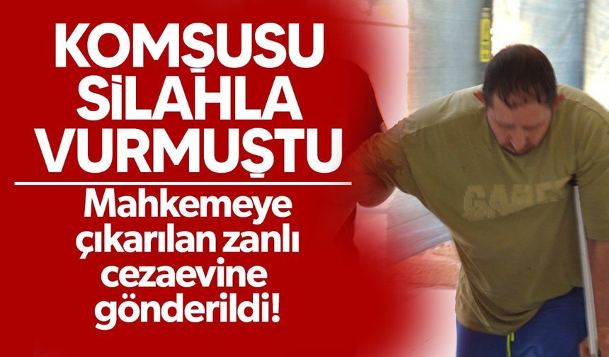 Gönyeli’de komşusunu rahatsız edip silahla vurulan zanlı mahkemeye çıkarıldı!
