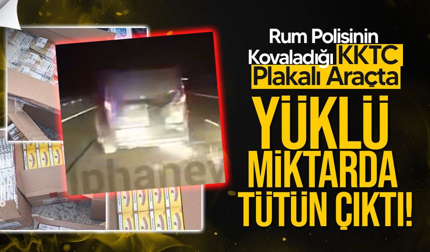 Güney Kıbrıs’ta KKTC Plakalı Araçtan Kaçak Tütün Çıktı!