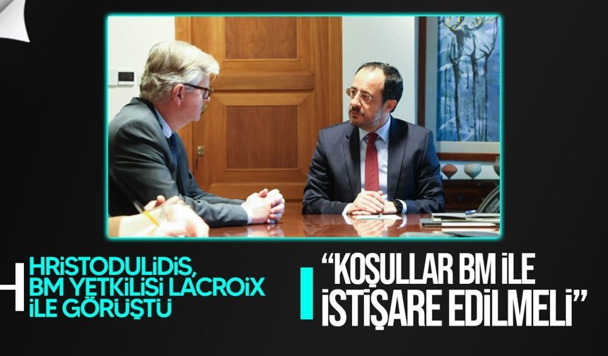 Hristodulidis, BM yetkilisi Lacroix ile görüştü