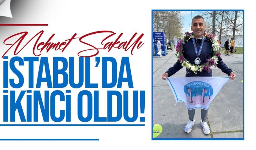 Kıbrıslı atlet Sakallı İstanbul’da ikinci oldu