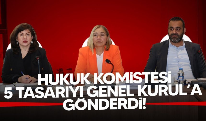 Komite 5 yasa tasarısını Genel Kurul’a sevk etti