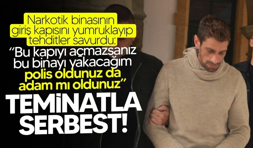 Lefkoşa’da polis binasında  tehditler savuran zanlı mahkemeye çıkarıldı