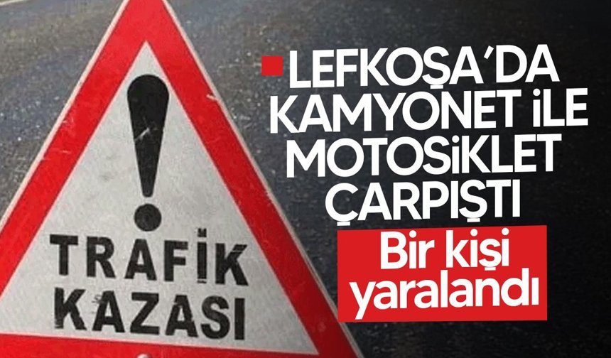 Lefkoşa'da trafik kazası!