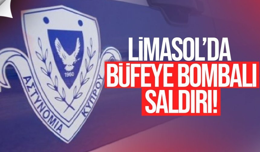 Limasol’da büfeye bombalı saldırı