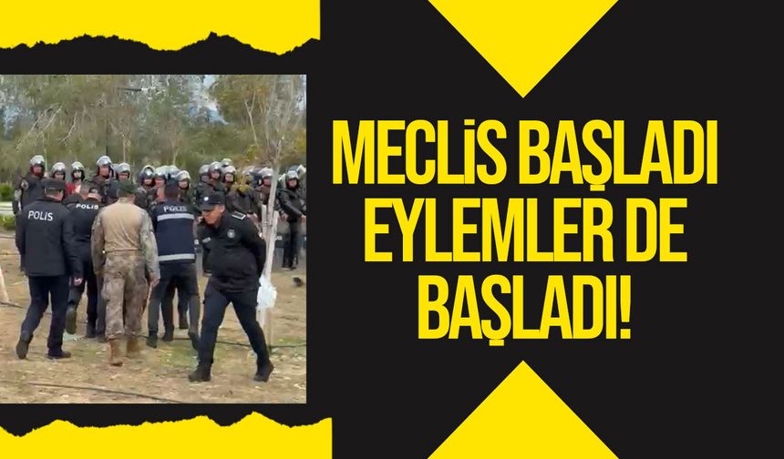 Meclis’te oturum başladı, bahçede tansiyon yükseldi: Gözaltılar var