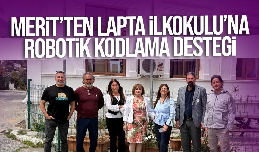 Merit’ten Lapta İlkokulu’na Robotik Kodlama Desteği