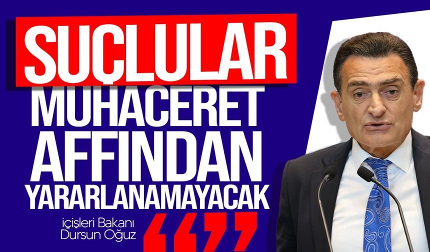 Oğuz: "Düzenleme suçluları kapsamıyor ve amaç kayıt dışılığı ortadan kaldırmak"