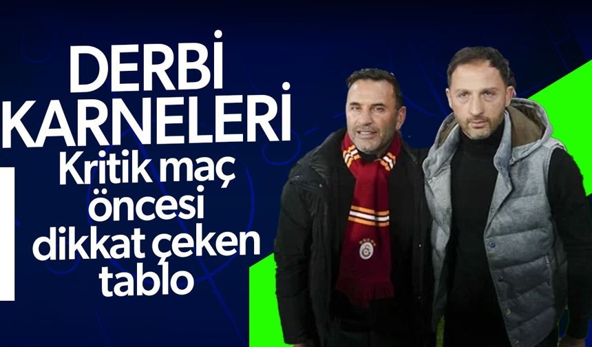 Okan Buruk ve Domenico Tedesco’nun derbi karnesi açıklandı