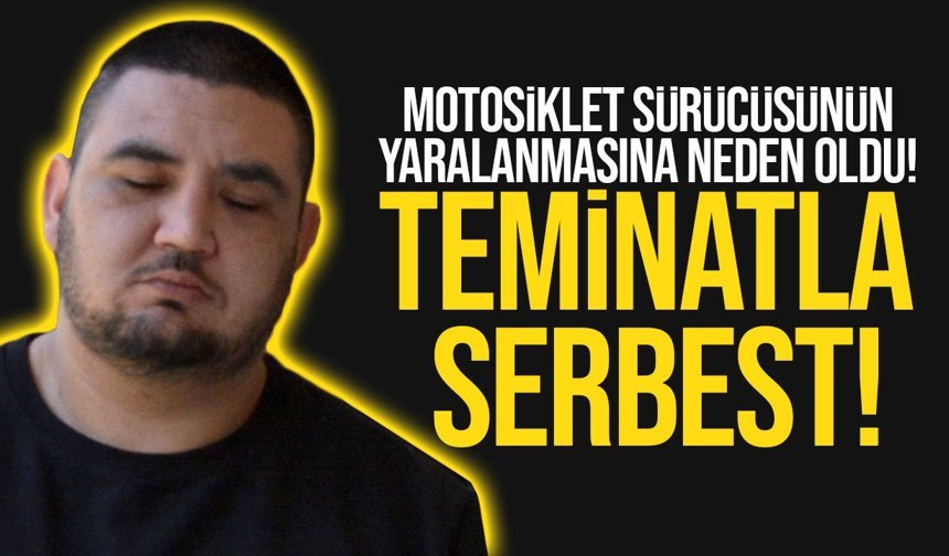 Otobüs sürücüsü motosikletliye çarptı: Mahkemeden teminat