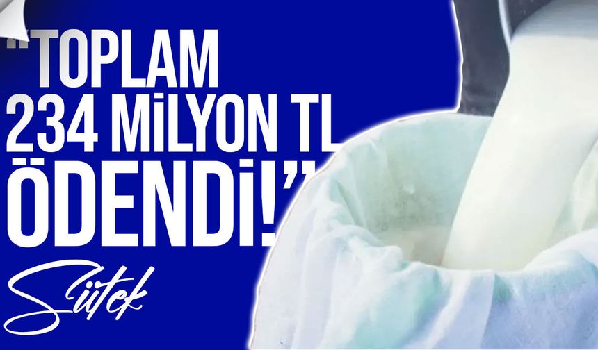 SÜTEK Çiğ Süt Bedellerini Üreticilerin Hesaplarına Yatırdı!