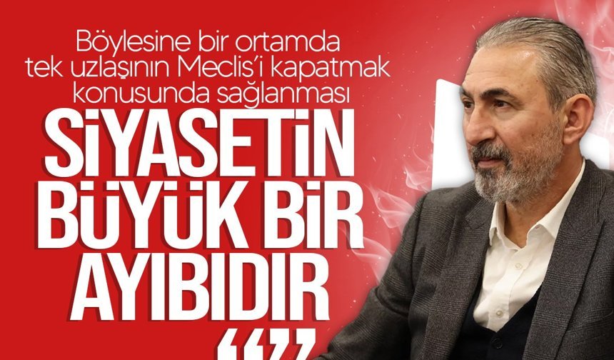 Tosunoğlu’ndan Meclis tepkisi: “Bu büyük bir talihsizlik”