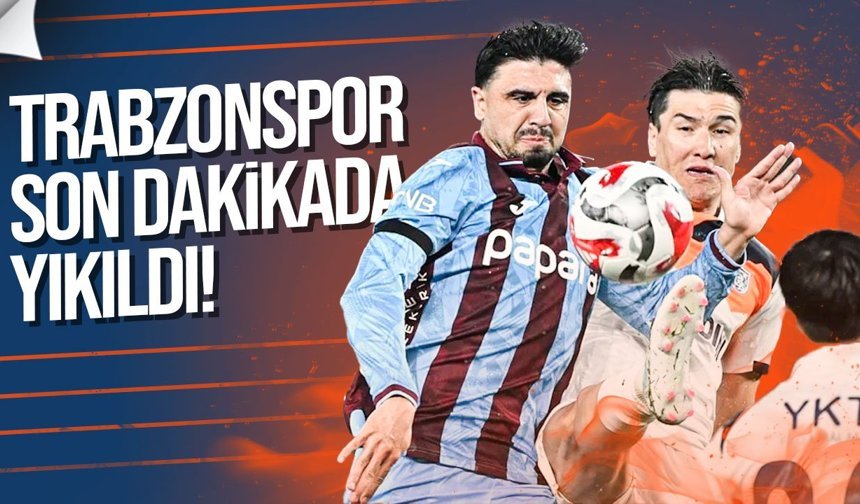 Trabzonspor son dakikada yıkıldı: 1-1