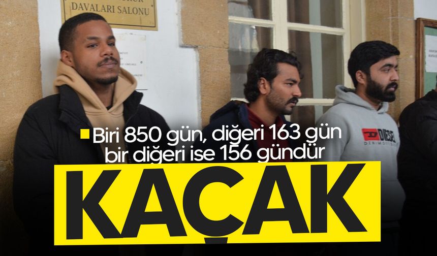 Üç kaçak mahkemeye çıkarıldı!