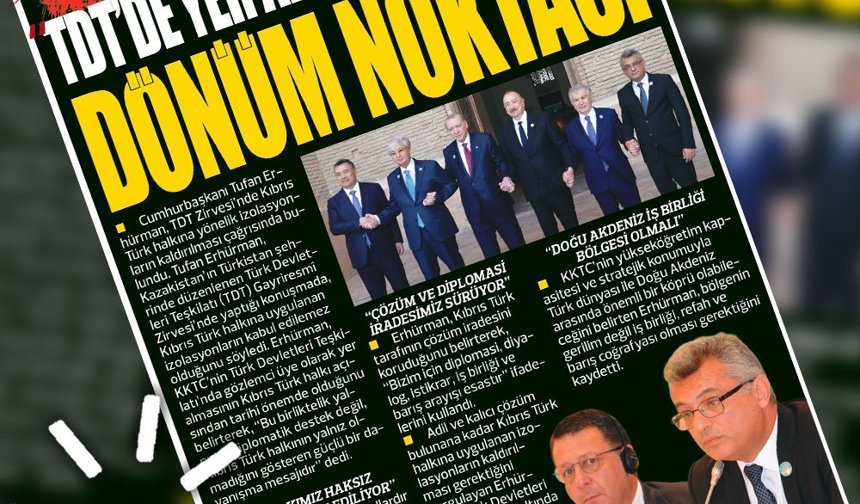 16 MAYIS KIBRIS GERÇEK MANŞET