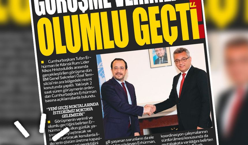 9 MAYIS 2026 KIBRIS GERÇEK MANŞET
