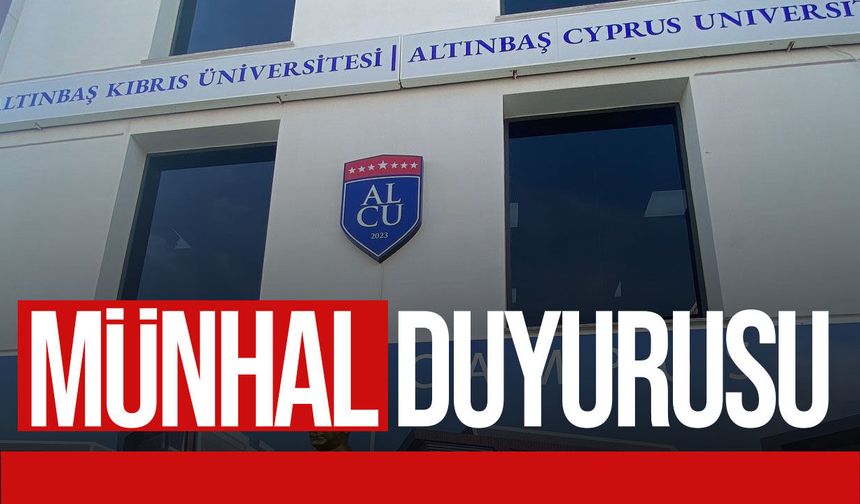 Altınbaş Kıbrıs Üniversitesi akademik personel alımı yapacak