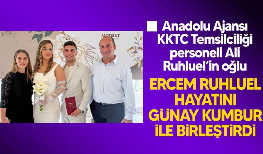 Ankara’da mutlu gün: Ercem ve Günay Ruhluel evlendi