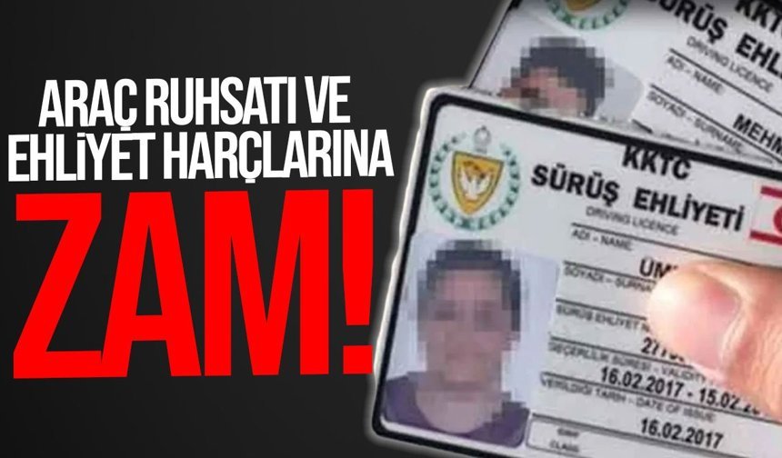 Araç Ruhsatı ve Ehliyet Harçlarına Zam: Yeni Tarifeler Açıklandı