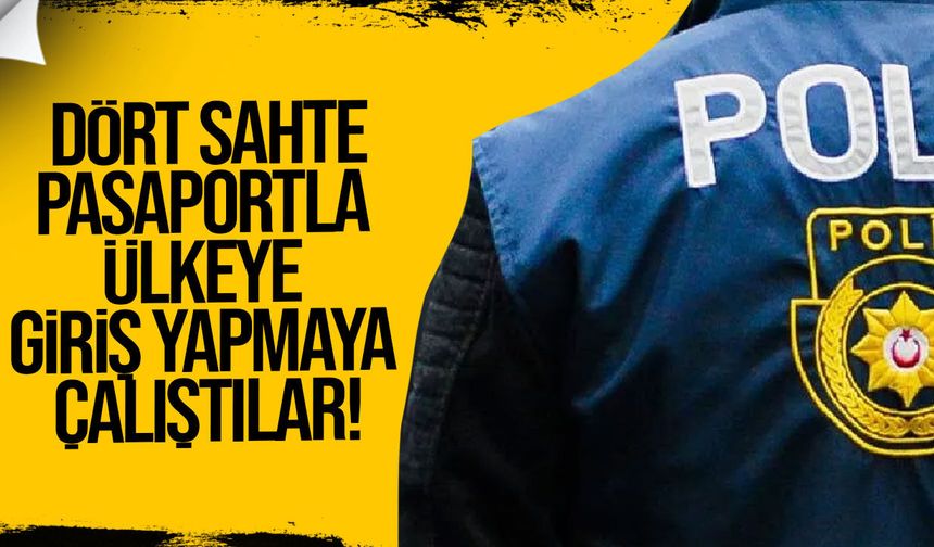 Ercan’da sahte pasaport operasyonu: 2 tutuklu