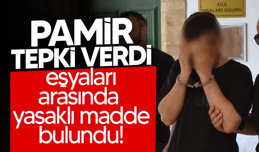Ercan'da yasaklı madde ile yakalanan zanlı mahkemeye çıkarıldı!