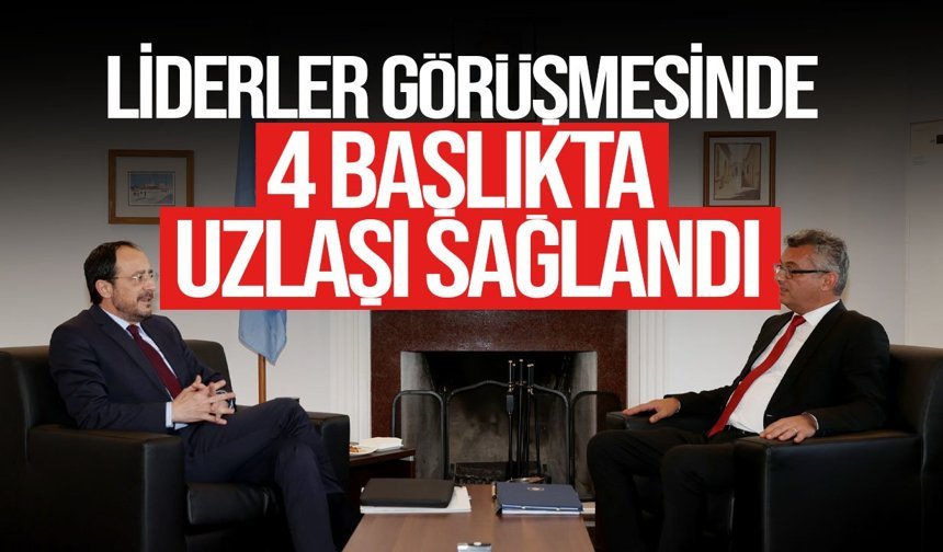 Erhürman ile Hristodulidis ara bölgede görüştü
