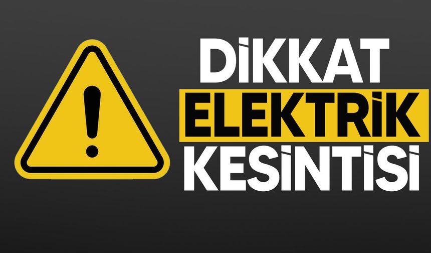 Vadili, Akdoğan ve Çevresinde Yarın Elektrik Kesintisi