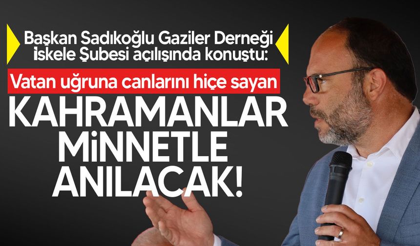 Gaziler Derneği İskele Şube Binası hizmete açıldı