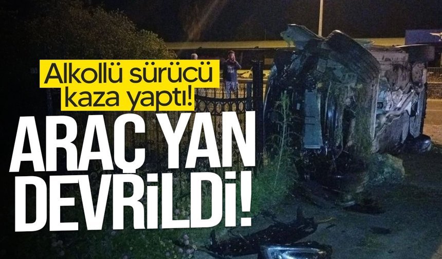 Girne-Alsancak Çevre Yolu’nda trafik kazası!