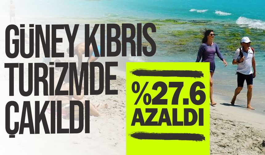 Güney Kıbrıs’ta turist sayısı yüzde 27.6 geriledi