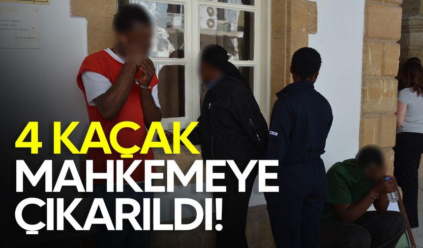 İzinsiz ikamet eden 4 zanlı yeniden mahkemede